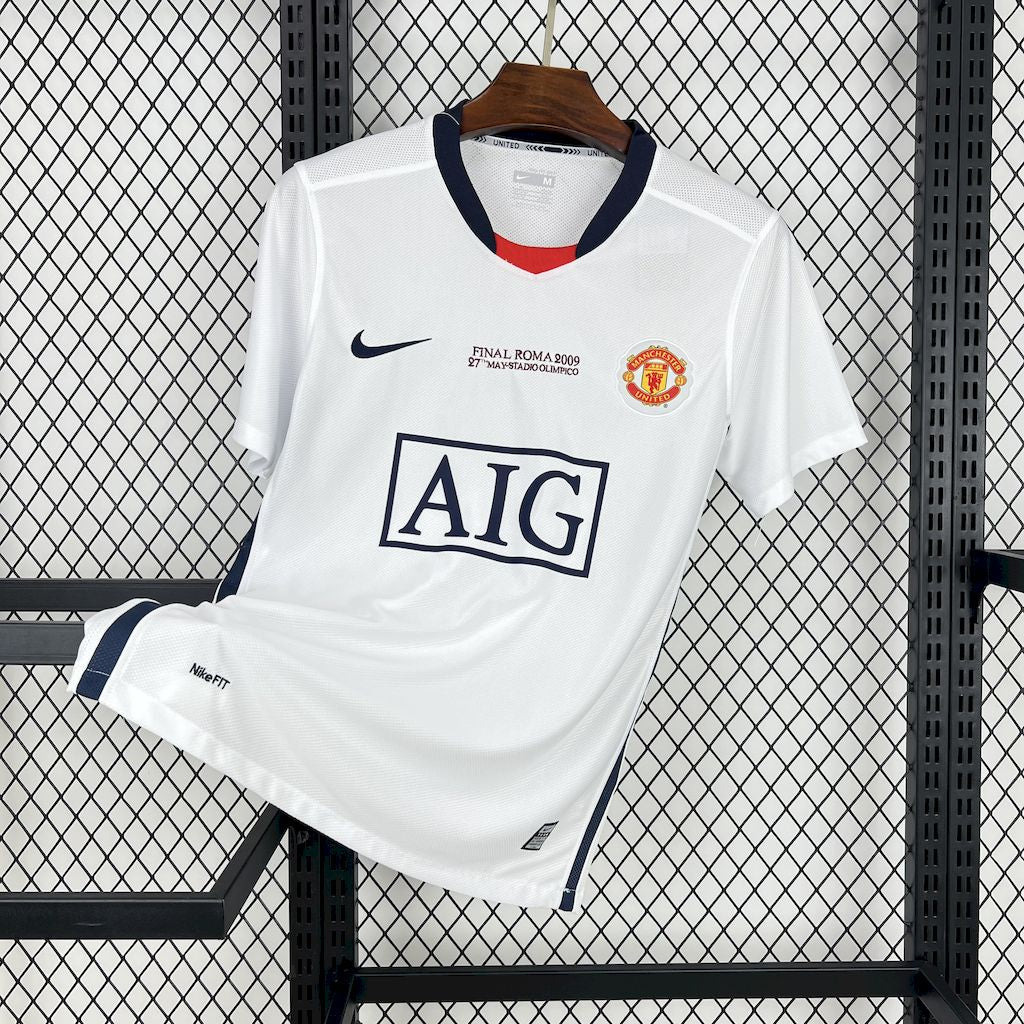 CAMISETA MANCHESTER UNITED 2008/09 RETRO VISITA HOMBRE (VERSIÓN FAN)