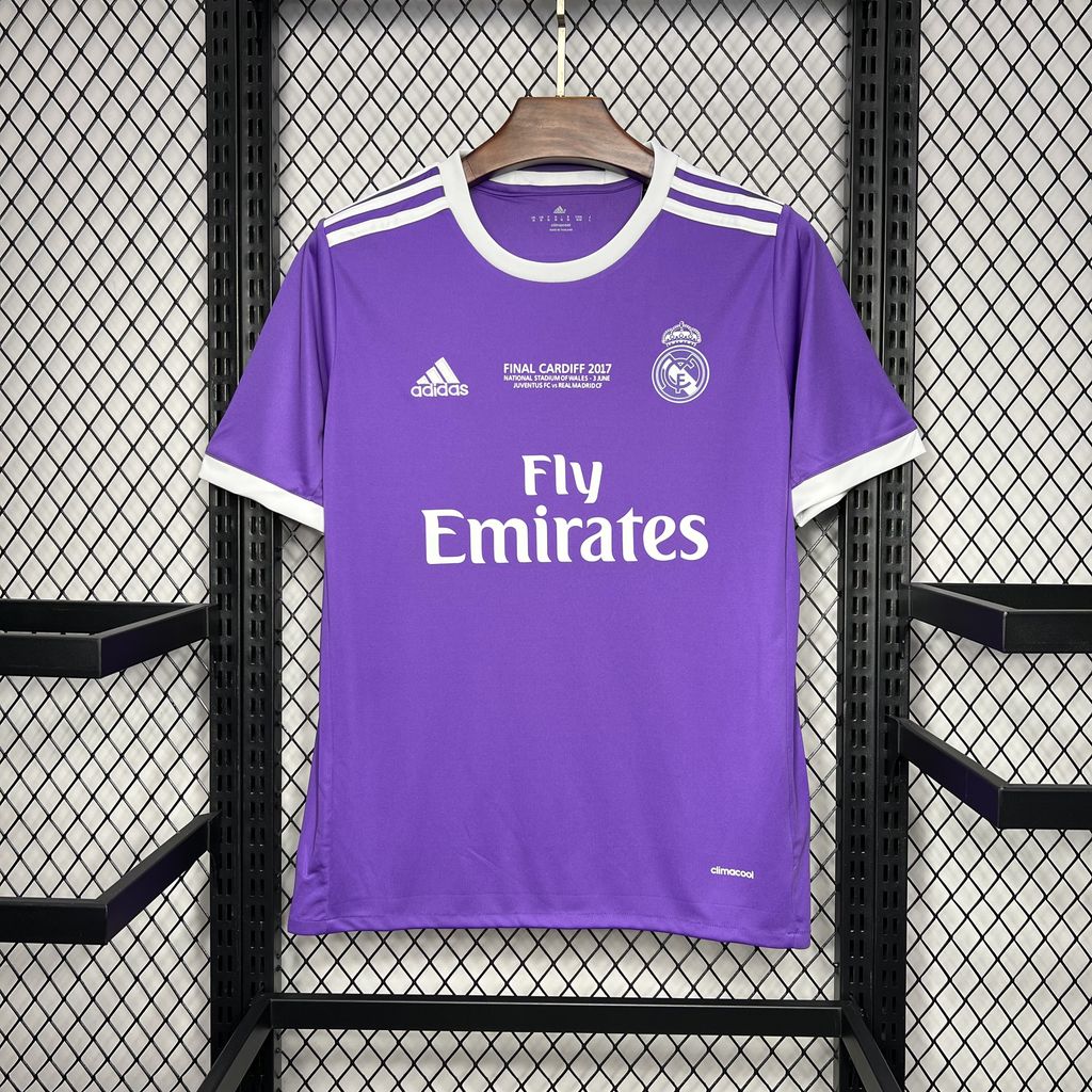 CAMISETA REAL MADRID 2016/17 RETRO VISITA HOMBRE (VERSIÓN FAN)