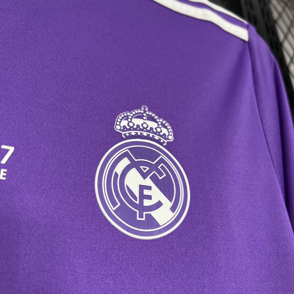 CAMISETA REAL MADRID 2016/17 RETRO VISITA HOMBRE (VERSIÓN FAN)
