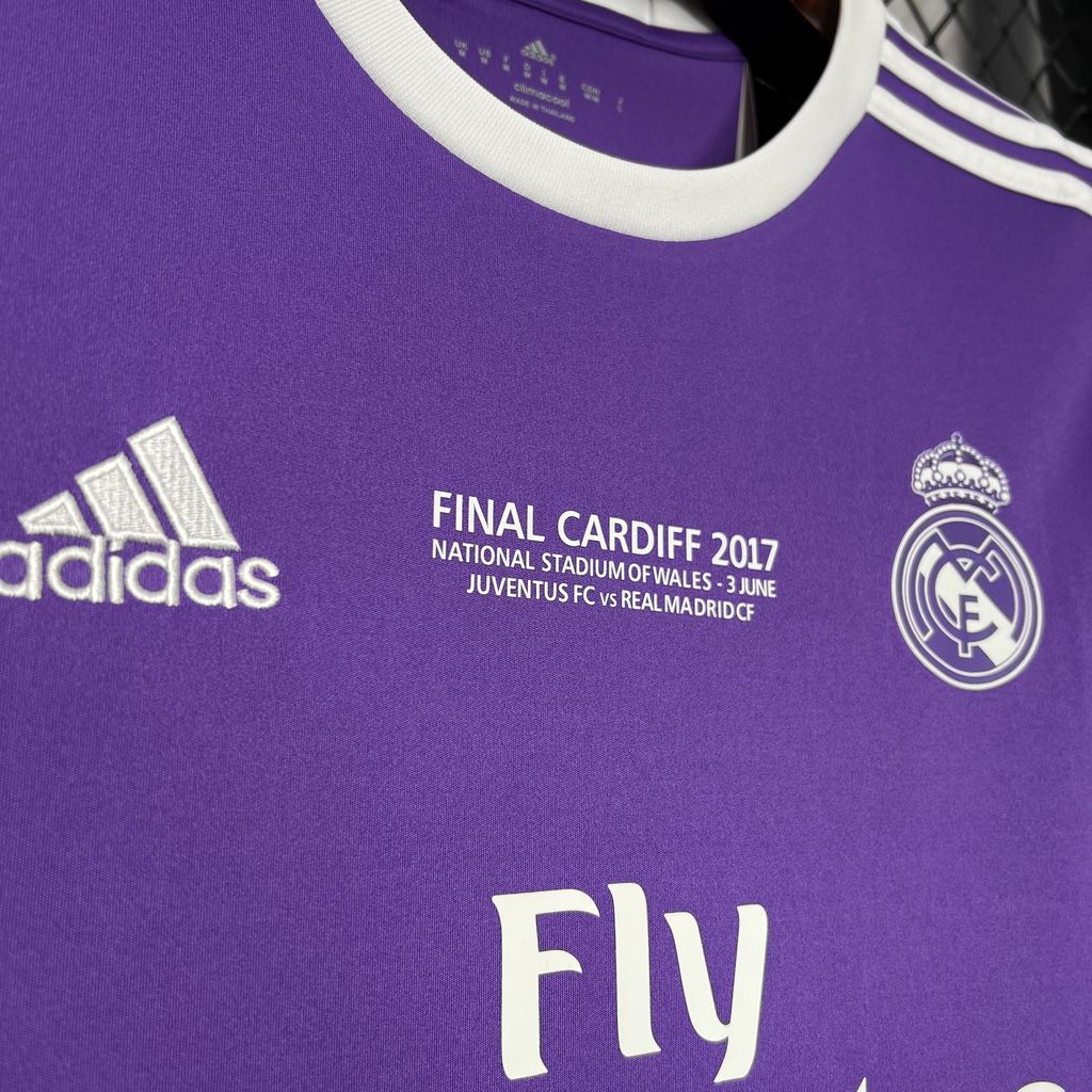 CAMISETA REAL MADRID 2016/17 RETRO VISITA HOMBRE (VERSIÓN FAN)