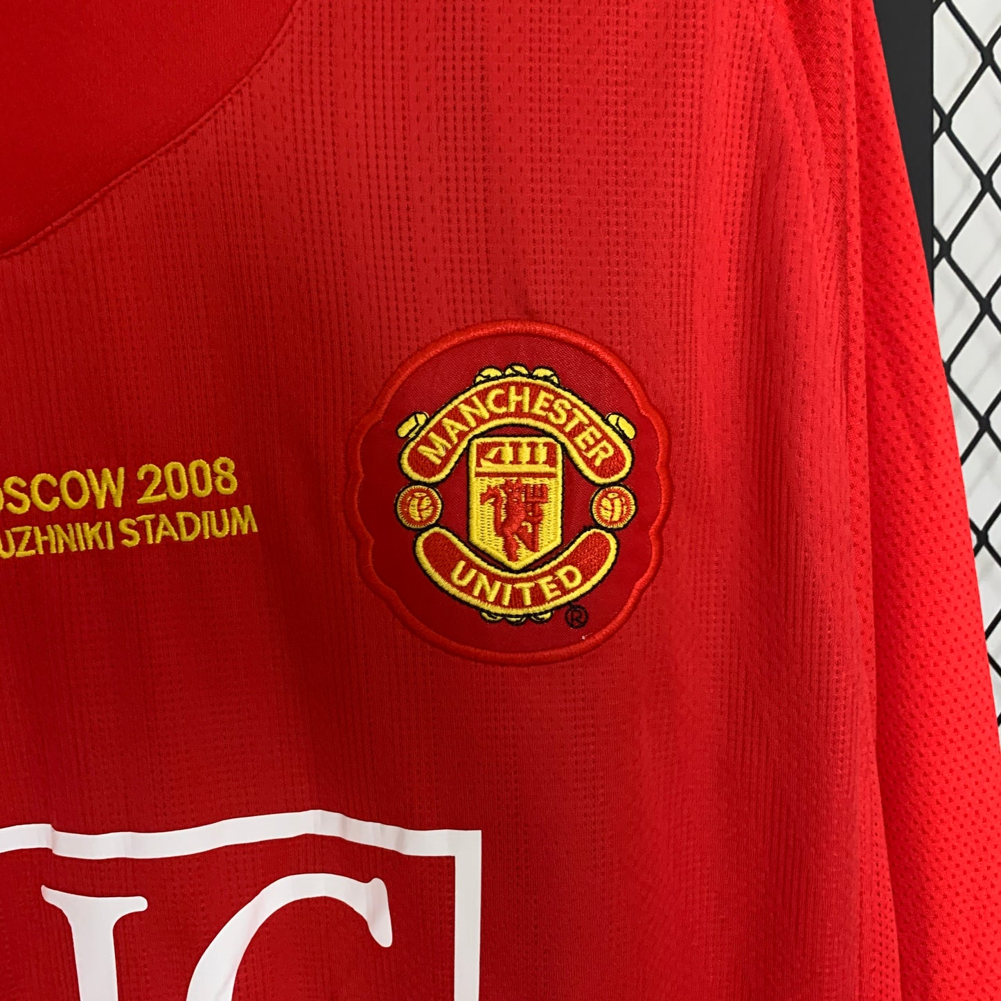 CAMISETA MANCHESTER UNITED 2007/08 LOCAL MANGA LARGA HOMBRE (VERSIÓN FAN)