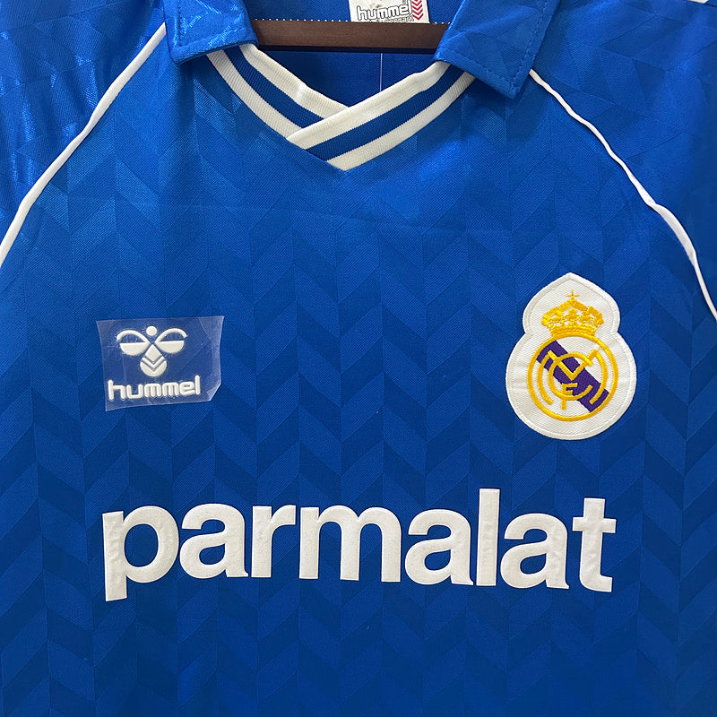 CAMISETA REAL MADRID 1986/88 RETRO VISITA HOMBRE (VERSIÓN FAN)
