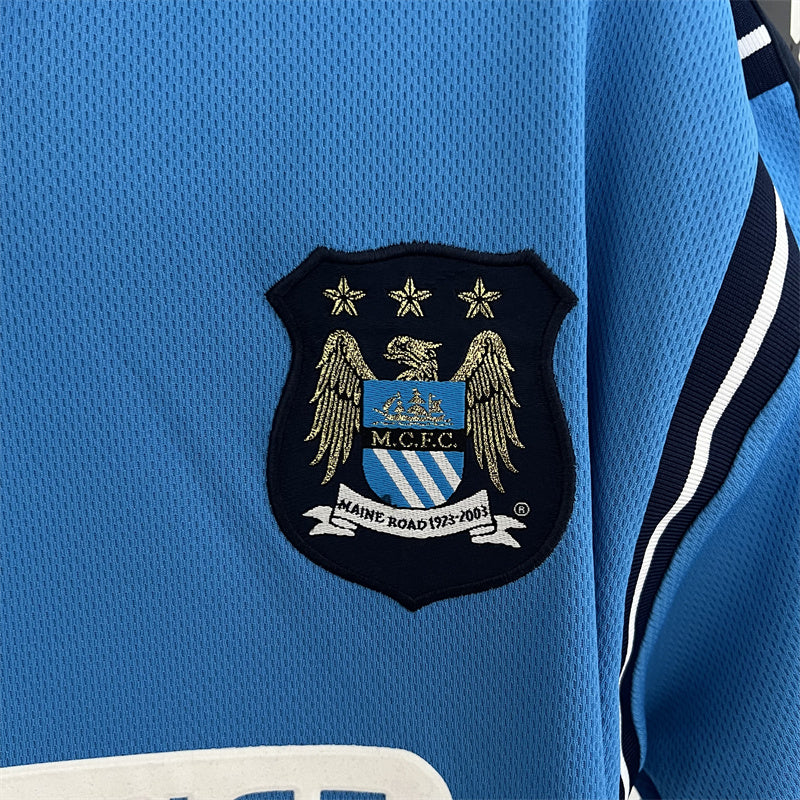 CAMISETA MANCHESTER CITY 2002/03 RETRO LOCAL HOMBRE (VERSIÓN FAN)