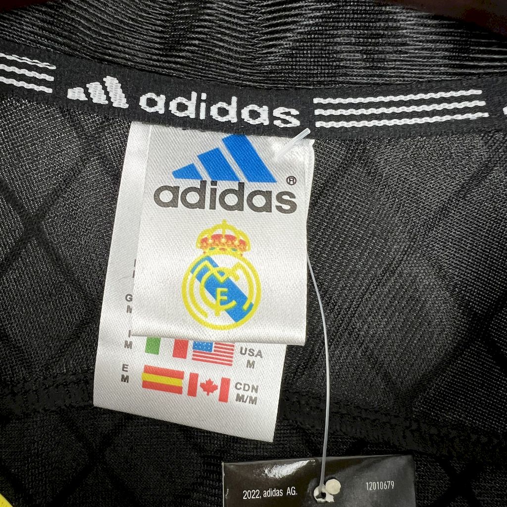 CAMISETA REAL MADRID 1999/00 RETRO VISITA HOMBRE MANGA LARGA (VERSIÓN FAN)