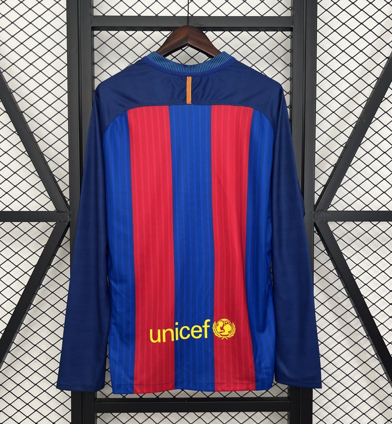 CAMISETA BARCELONA 2014/15 RETRO LOCAL HOMBRE MANGA LARGA (VERSIÓN FAN)