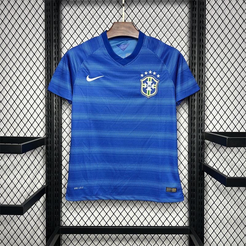 CAMISETA BRASIL 2014 RETRO VISITA HOMBRE (VERSIÓN FAN)
