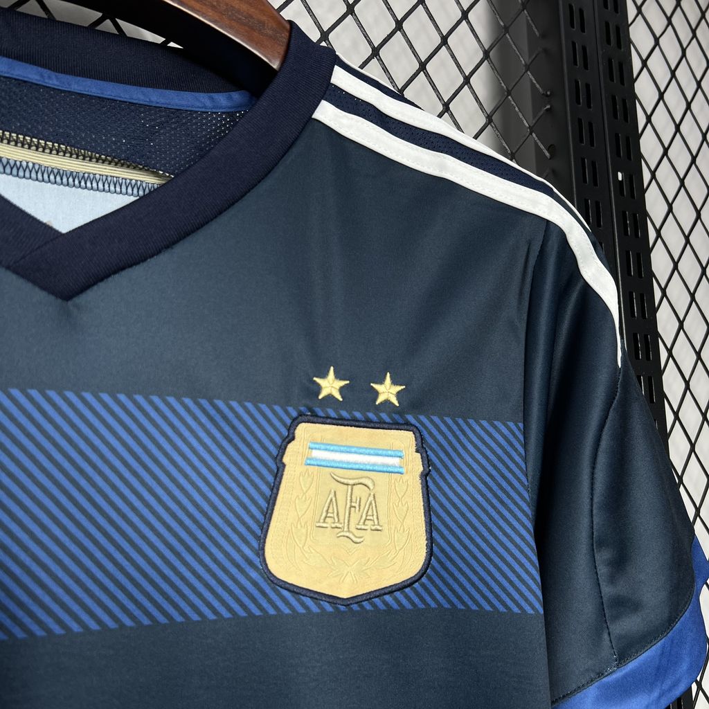 CAMISETA ARGENTINA 2014 RETRO VISITA HOMBRE (VERSIÓN FAN)