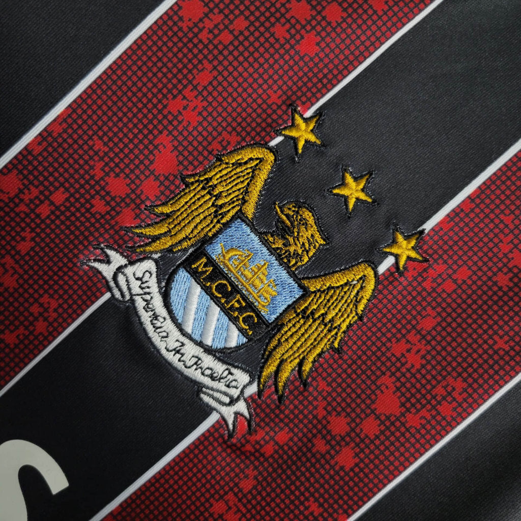 CAMISETA MANCHESTER CITY 2008/09 RETRO VISITA HOMBRE (VERSIÓN FAN)