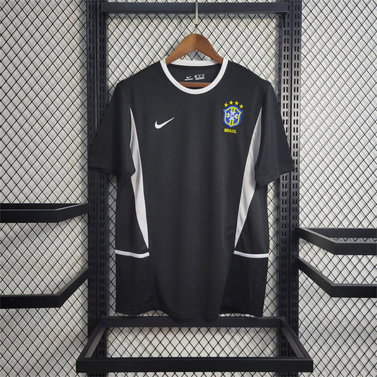 CAMISETA BRASIL 2002 ARQUERO RETRO HOMBRE (VERSIÓN FAN)