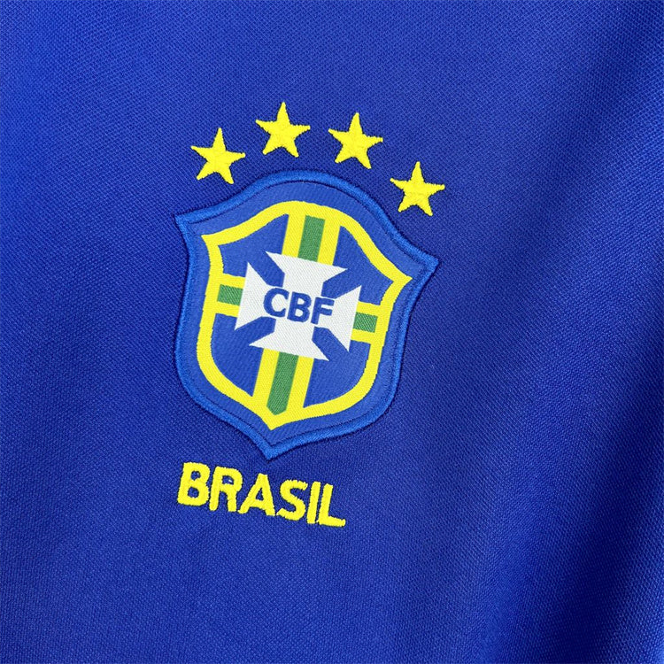 CAMISETA BRASIL 1998 RETRO VISITA HOMBRE (VERSIÓN FAN)