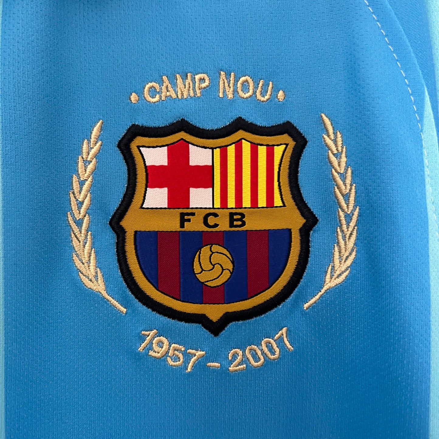 CAMISETA BARCELONA 2007/08 RETRO VISITA HOMBRE (VERSIÓN FAN)