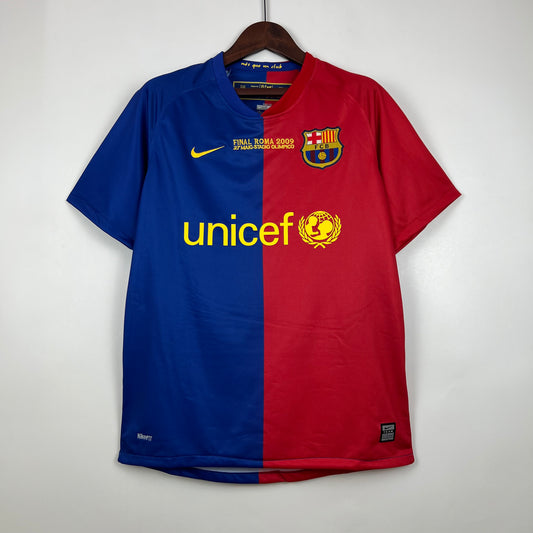 CAMISETA BARCELONA 08/09 RETRO LOCAL HOMBRE (VERSIÓN FAN)