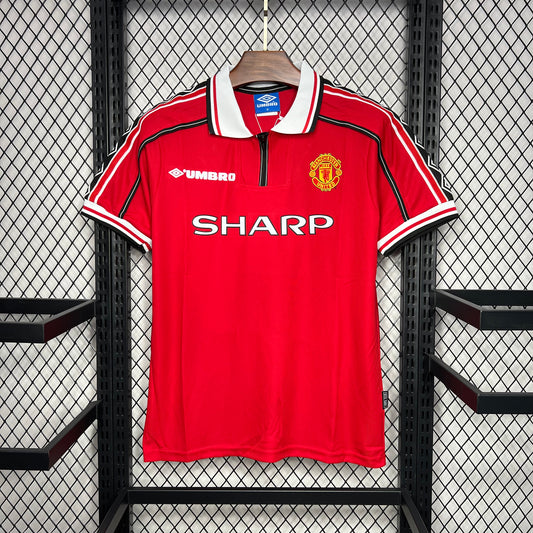 CAMISETA MANCHESTER UNITED 1998/99 RETRO LOCAL HOMBRE (VERSIÓN FAN)