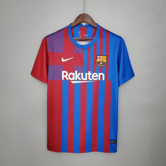 CAMISETA BARCELONA 2021/22 RETRO local HOMBRE (VERSIÓN FAN)