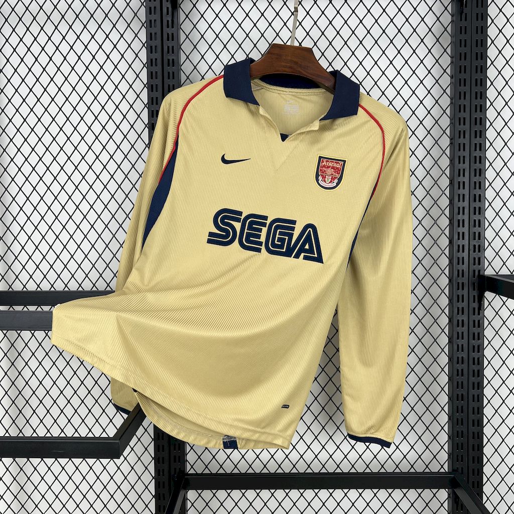 CAMISETA ARSENAL 2001/02 RETRO VISITA HOMBRE (VERSIÓN FAN)