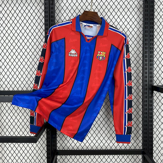 CAMISETA BARCELONA 1995/97 RETRO LOCAL HOMBRE MANGA LARGA (VERSIÓN FAN)