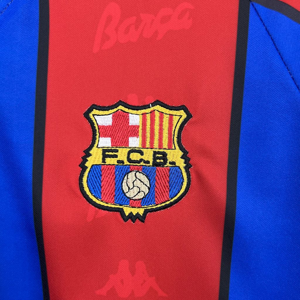 CAMISETA BARCELONA 1995/97 RETRO LOCAL HOMBRE MANGA LARGA (VERSIÓN FAN)
