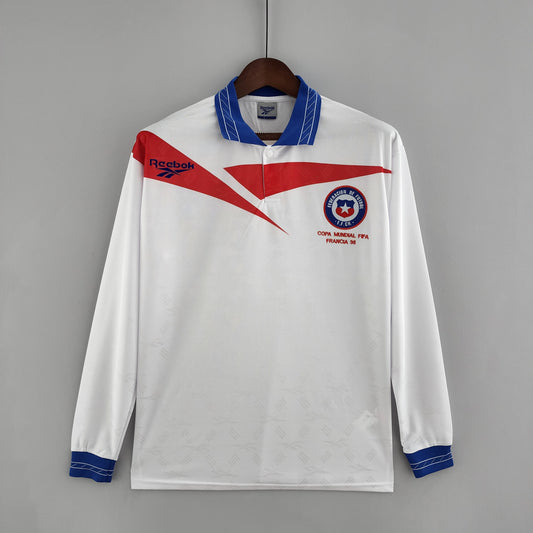 CAMISETA CHILE 1998 RETRO VISITA HOMBRE (VERSIÓN FAN)