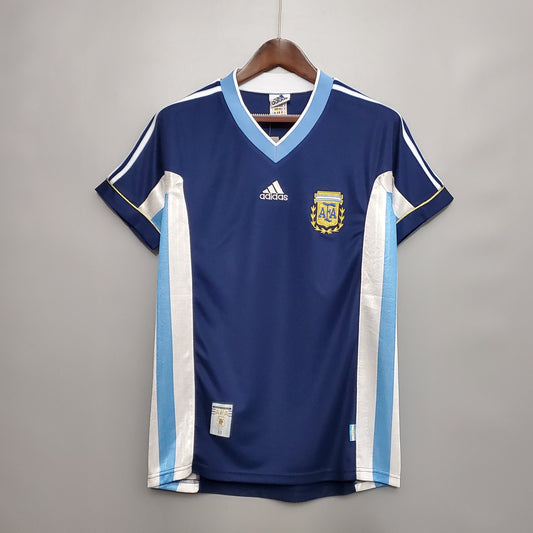 CAMISETA ARGENTINA 1998 RETRO VISITA HOMBRE (VERSIÓN FAN)