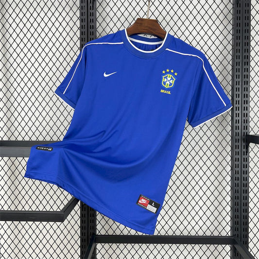 CAMISETA BRASIL 1998 RETRO VISITA HOMBRE (VERSIÓN FAN)