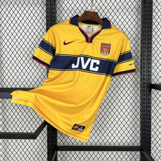 CAMISETA ARSENAL 1998/99 RETRO VISITA HOMBRE (VERSIÓN FAN)