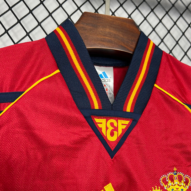 CAMISETA ESPAÑA 1998 RETRO LOCAL HOMBRE (VERSIÓN FAN)