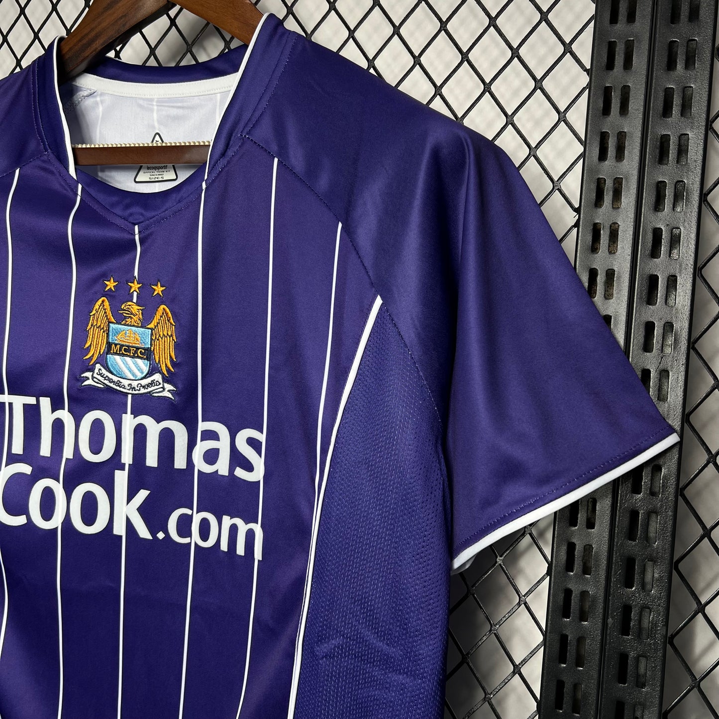 CAMISETA MANCHESTER CITY 2007/08 RETRO VISITA HOMBRE (VERSIÓN FAN)