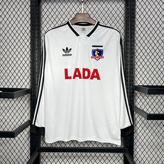 CAMISETA COLO COLO 1991 RETRO LOCAL HOMBRE MANGA LARGA (VERSIÓN FAN)
