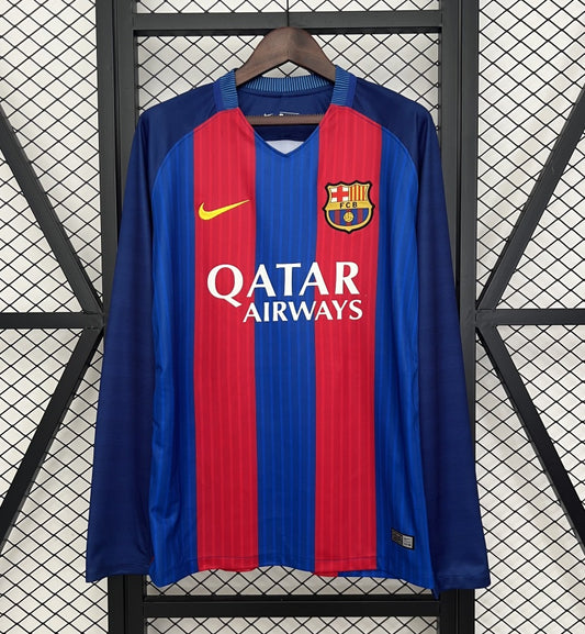 CAMISETA BARCELONA 2014/15 RETRO LOCAL HOMBRE MANGA LARGA (VERSIÓN FAN)
