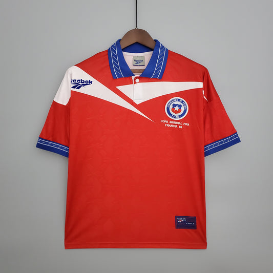 CAMISETA CHILE 1998 RETRO LOCAL HOMBRE (VERSIÓN FAN)