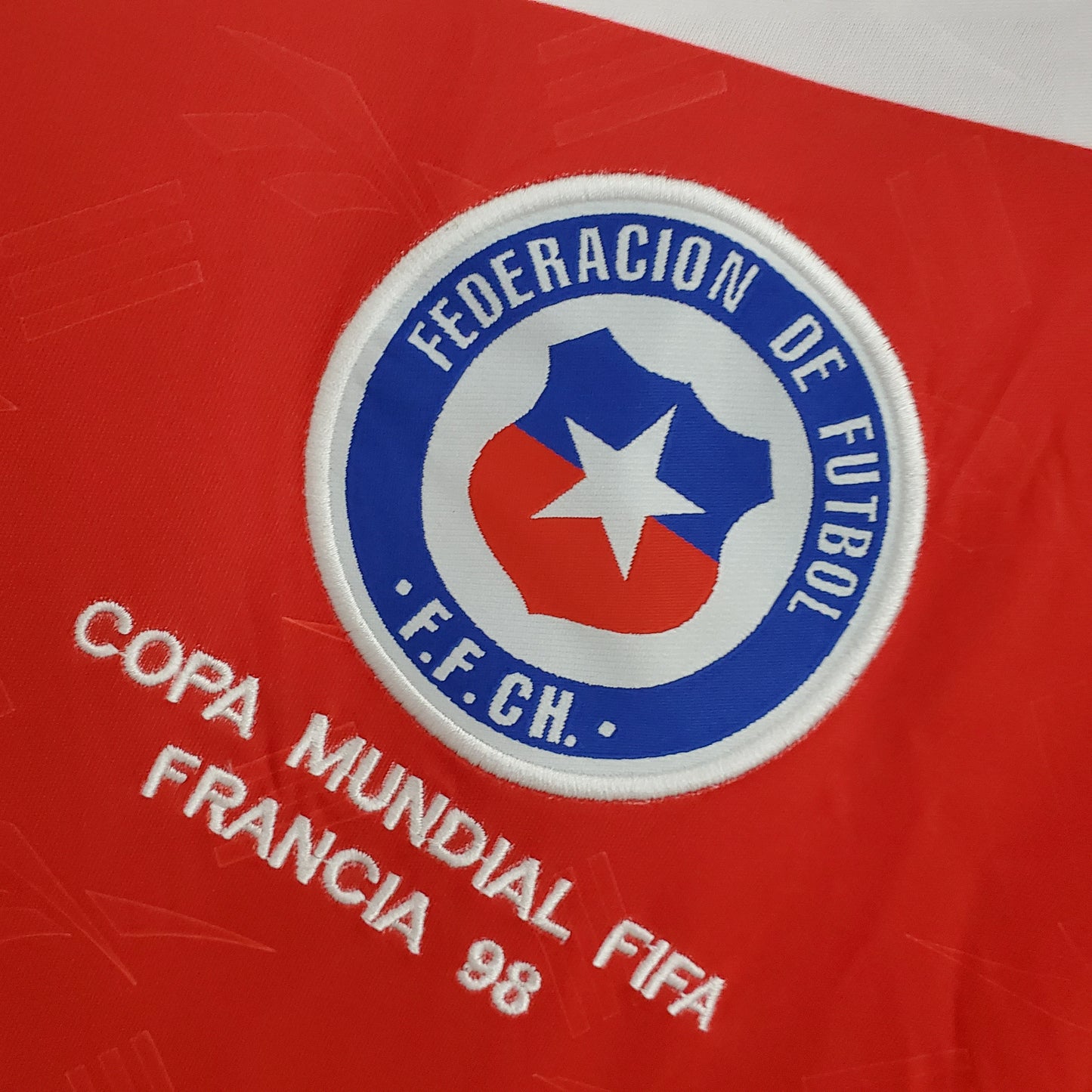 CAMISETA CHILE 1998 RETRO LOCAL HOMBRE (VERSIÓN FAN)
