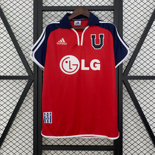 CAMISETA UNIVERSIDAD DE CHILE 2001/02 RETRO VISITA HOMBRE (VERSIÓN FAN)