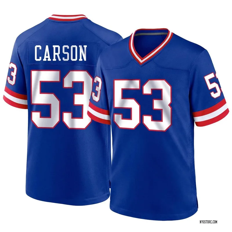 Vintage Harry Carson #53 New York Giants Throwback Stitched Jersey