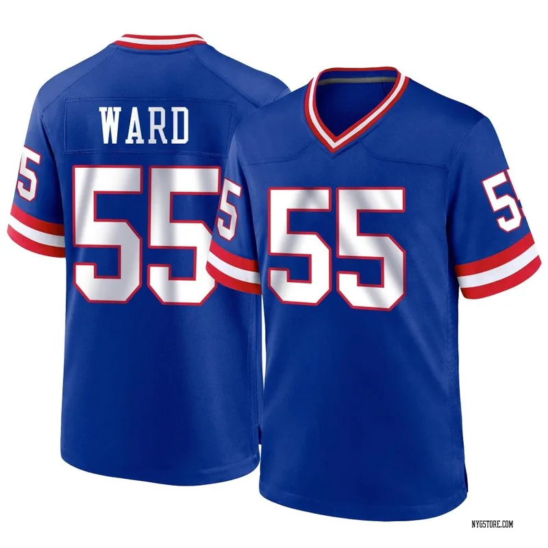 Jihad Ward Men's Nike White New York Giants Custom Game Jersey Size: 3XL