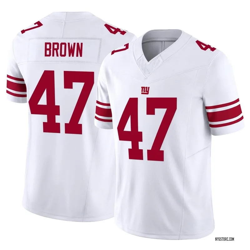 Youth Cam Brown New York Giants No.47 Legend Color Rush Jersey - White