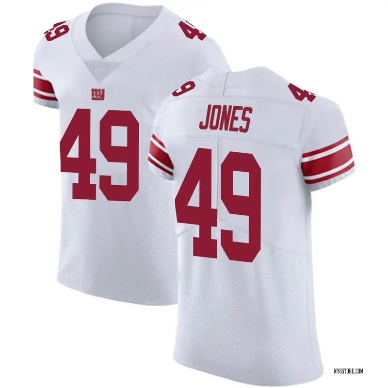 Ryan Jones Men's Nike White New York Giants Custom Game Jersey Size: 3XL